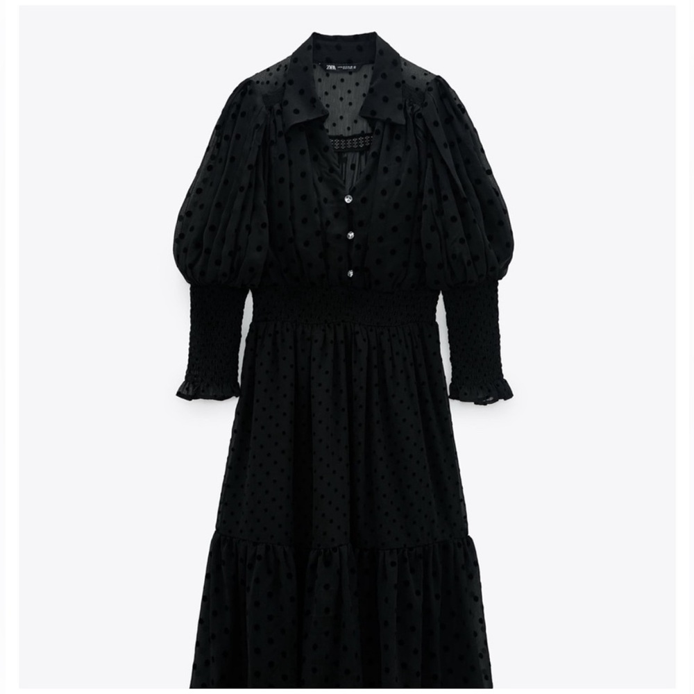 Zara XS beautiful day to evening midi dress